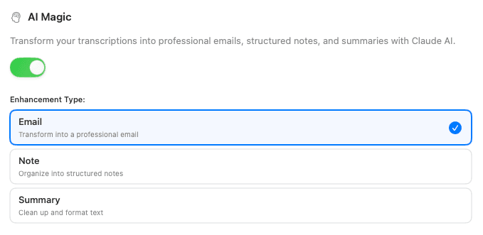 AI-Powered Formatting
